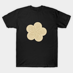 Cream colored flower with a touch of gold T-Shirt